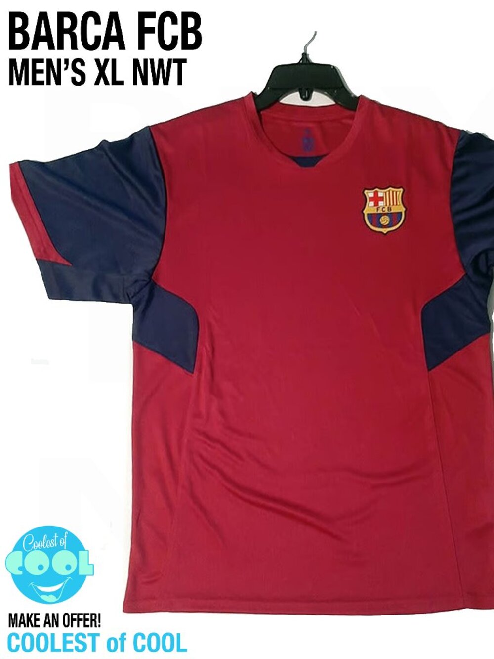 Barcelona BARCA FCB Futball Soccer Jersey size XLarge brand new with tags